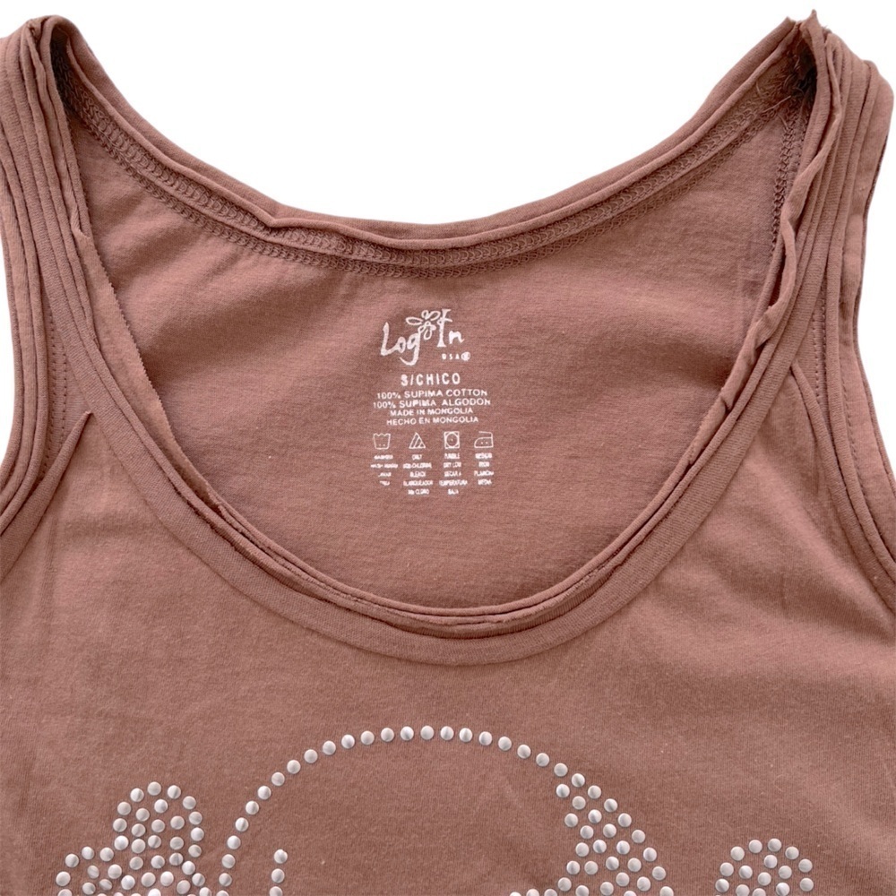 Log In Supima Cotton Scull Tank Top - Picture 3 of 4